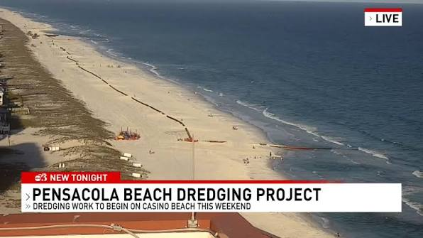 Pensacola Beach $35 million sand project