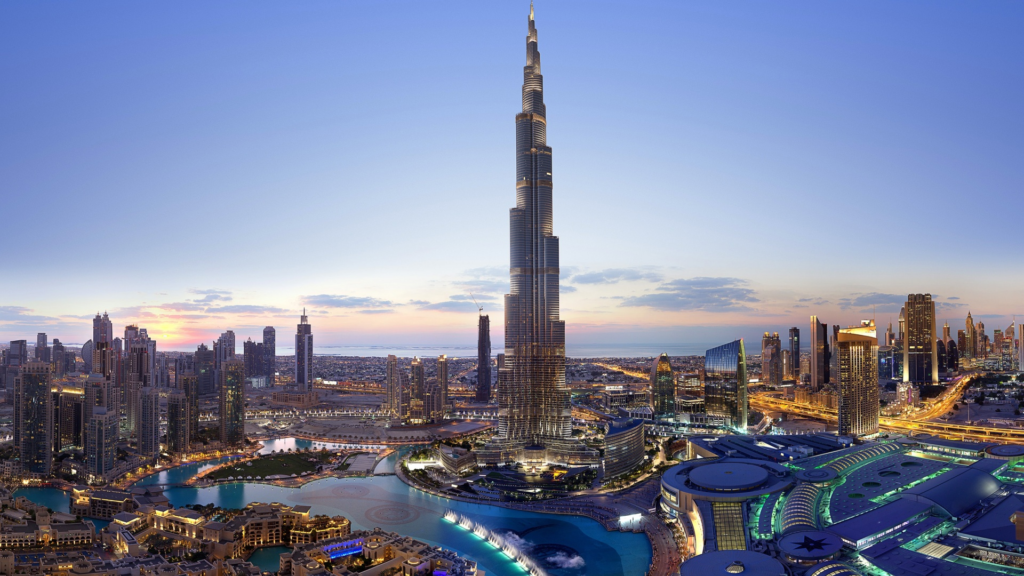 Burj Khalifa Aerial View