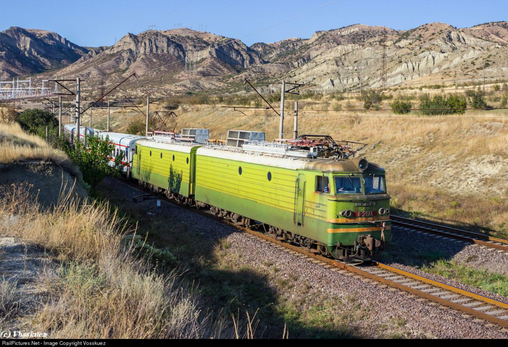 Georgian Railways VL11-261 at Mtsheta region, Georgia