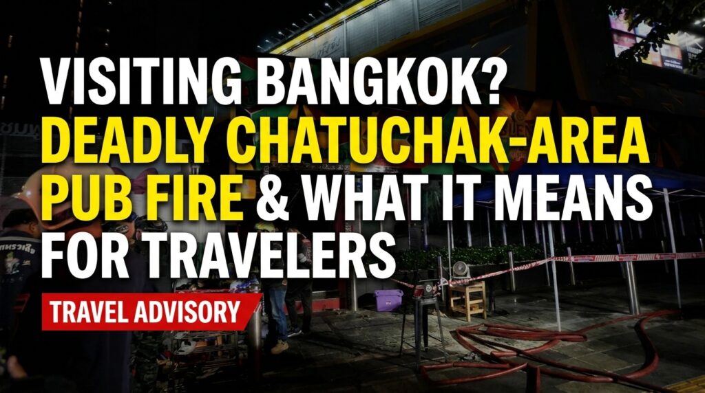 Bangkok Chatuchak-Area Pub Fire