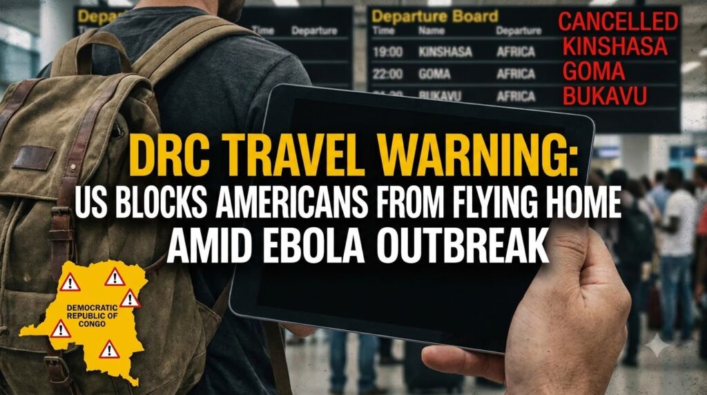 Ebola Outbreak Triggers US Flight Ban on DRC: Kinshasa, Goma, Bukavu Travelers Must Wait 21 Days