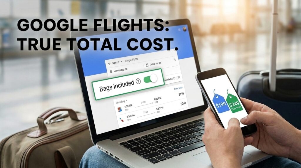 Google Flights Bags Filter