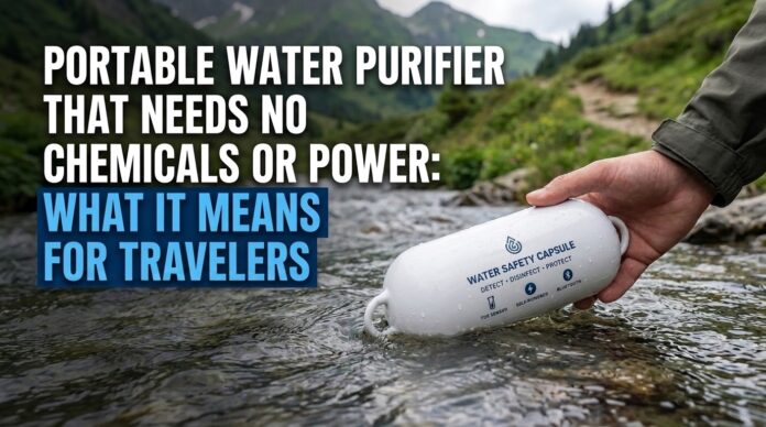 Portable Water Purifier That Needs No Chemicals or Power Portable Water Purifier That Needs No Chemicals or Power