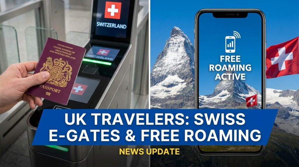 UK Travelers Gets Swiss E-Gates and Free Mobile Roaming