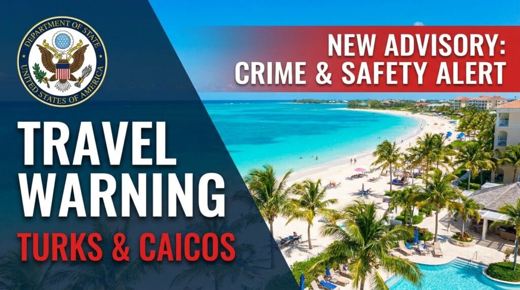US State Travel Department Fresh Warning for Caibbean Vacation Destinations Turks and Caicos
