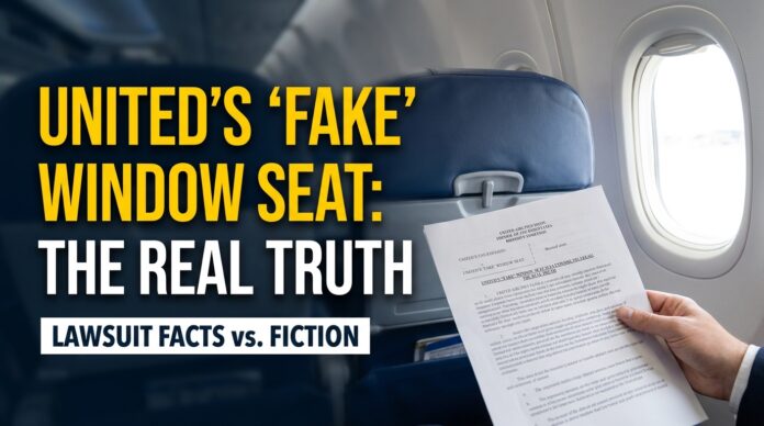United Airlines Fake Window Seat Lawsuit United Airlines Fake Window Seat Lawsuit