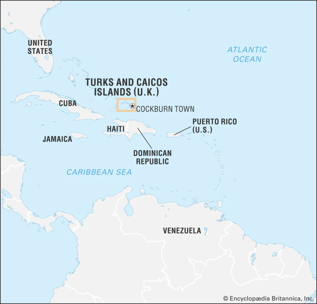 Turks and Caicos Map