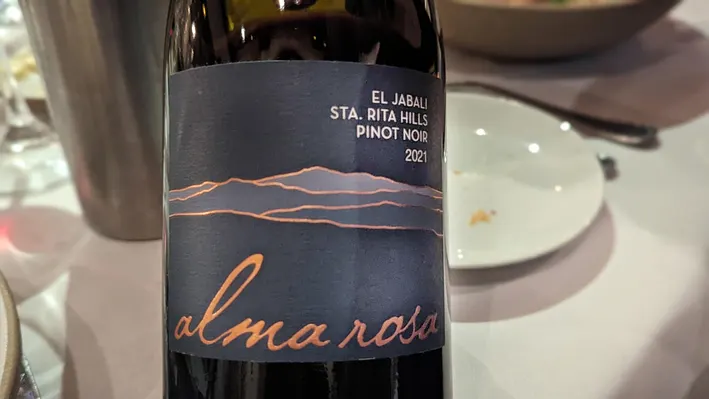 2021 Alma Rosa El Jabali Pinot Noir