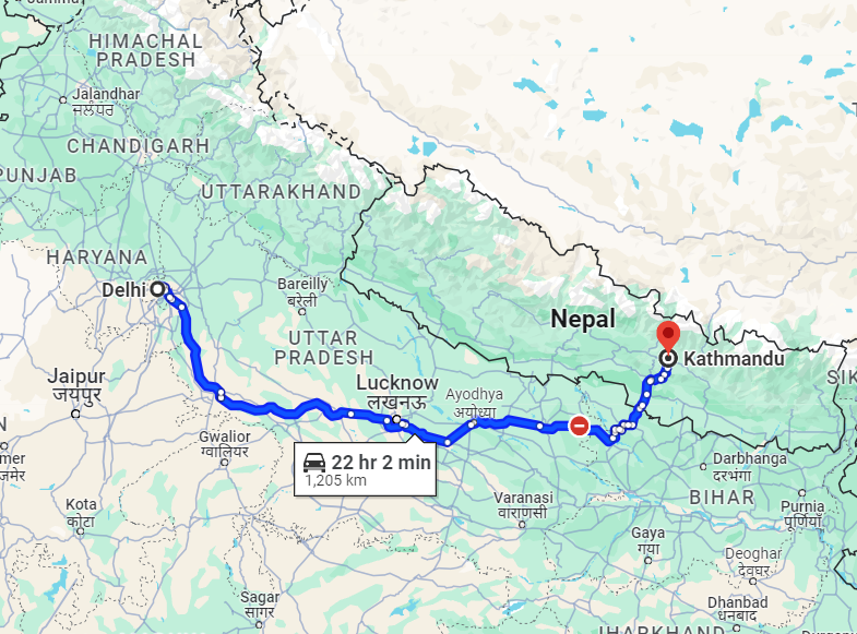 Delhi to Nepal