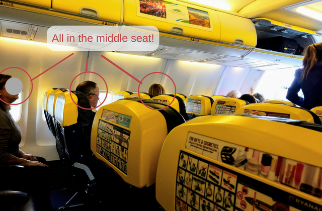 Ryanair middle seat 