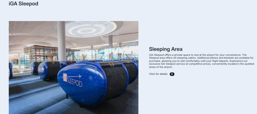 iGA Sleepod service