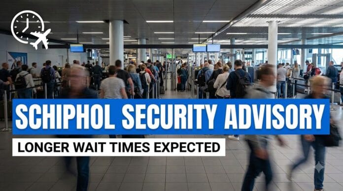 Amsterdam Airport Schiphol Issues Advisory on Longer Security Checkpoint Wait Times