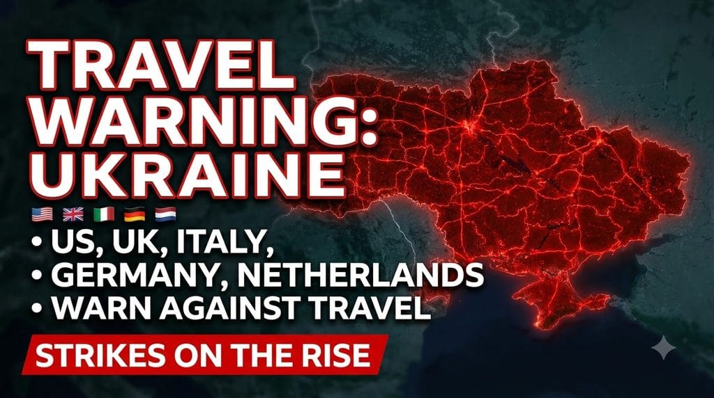United States, United Kingdom, Italy, Germany and the Netherlands Warn Against Ukraine Travel as Strikes Rise