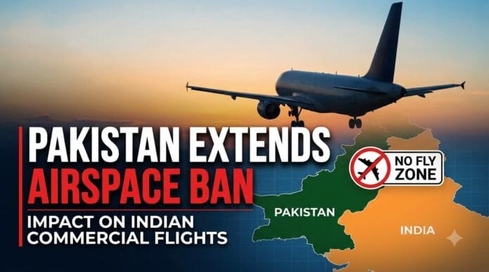 Pakistan Airports Authority Extends Airspace Ban on Indian Commercial Flights