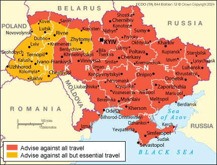 Ukrain travel warning