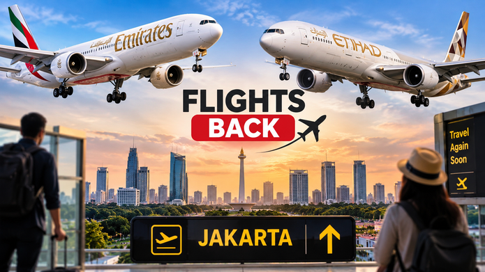 Emirates and Etihad Restore Scheduled Jakarta Flight Services Emirates and Etihad Restore Scheduled Jakarta Flight Services