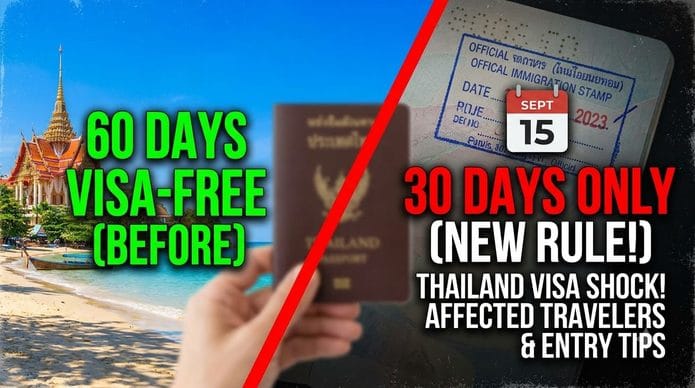 Thailand Cuts Visa-Free Stay to 30 Days for 59+ Countries