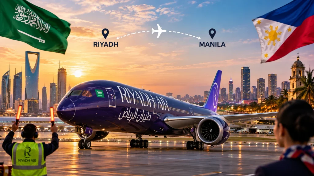 Riyadh Air Commences Direct Commercial Service to Manila