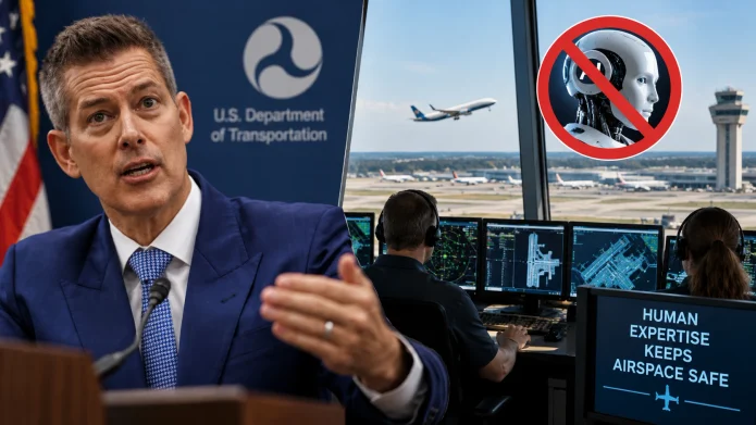 DOT Secretary Says AI Won't Replace Human Air Traffic Controllers
