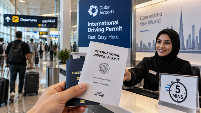Dubai Airport 5-Minute International Driving Permit Service