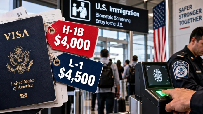 $4,000 H-1B and $4,500 L-1 Biometric Entry Fees