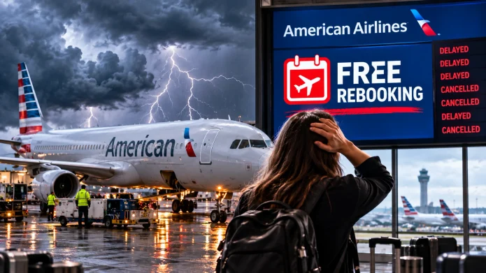 American Airlines Issues Free Rebooking Waiver for Storm-Impacted Flights American Airlines Issues Free Rebooking Waiver for Storm-Impacted Flights