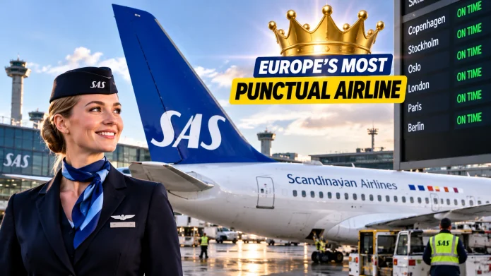 SAS Crowned Europe’s Most Punctual Airline for August 2026 SAS Crowned Europe’s Most Punctual Airline for August 2026