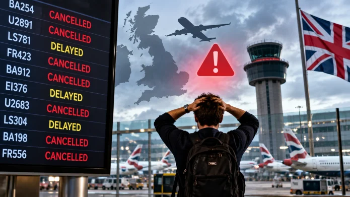 Air Traffic Control Failure Disrupts Nearly 300 Flights Across the UK