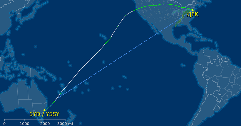 Sydney–New York Direct Flight