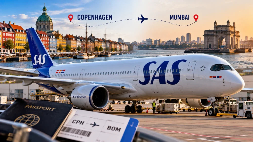 How Travelers Can Book SAS Direct Copenhagen-Mumbai Flights