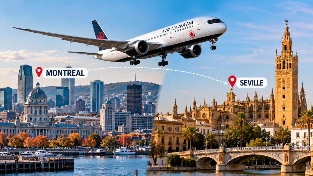 When Air Canada Launches Nonstop Montreal to Seville Flights