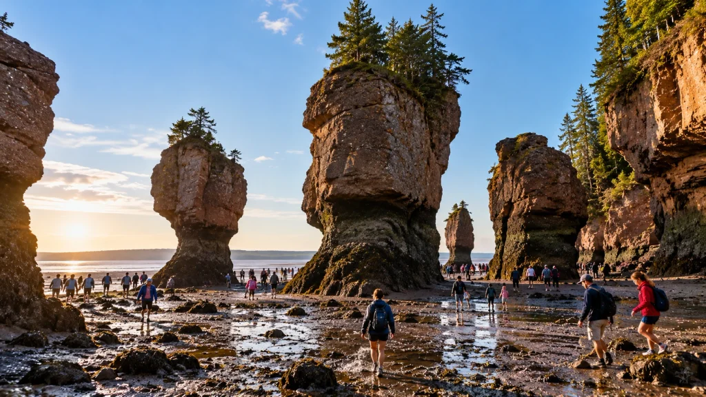 Low-Tide Window at Hopewell Rocks