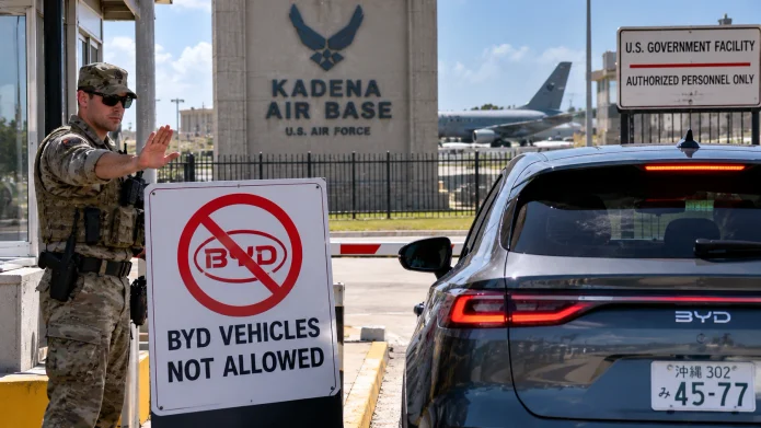 U.S. Air Force Bans Chinese BYD Electric Vehicles From Kadena Air Base in Japan
