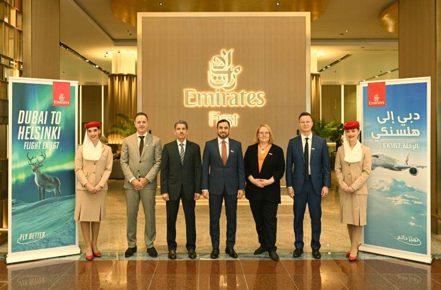 Emirates to Helsinki flight time