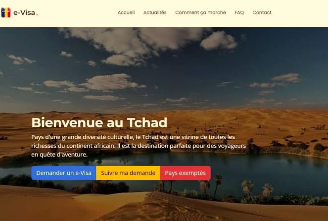 Chad's Online eVisa Portal