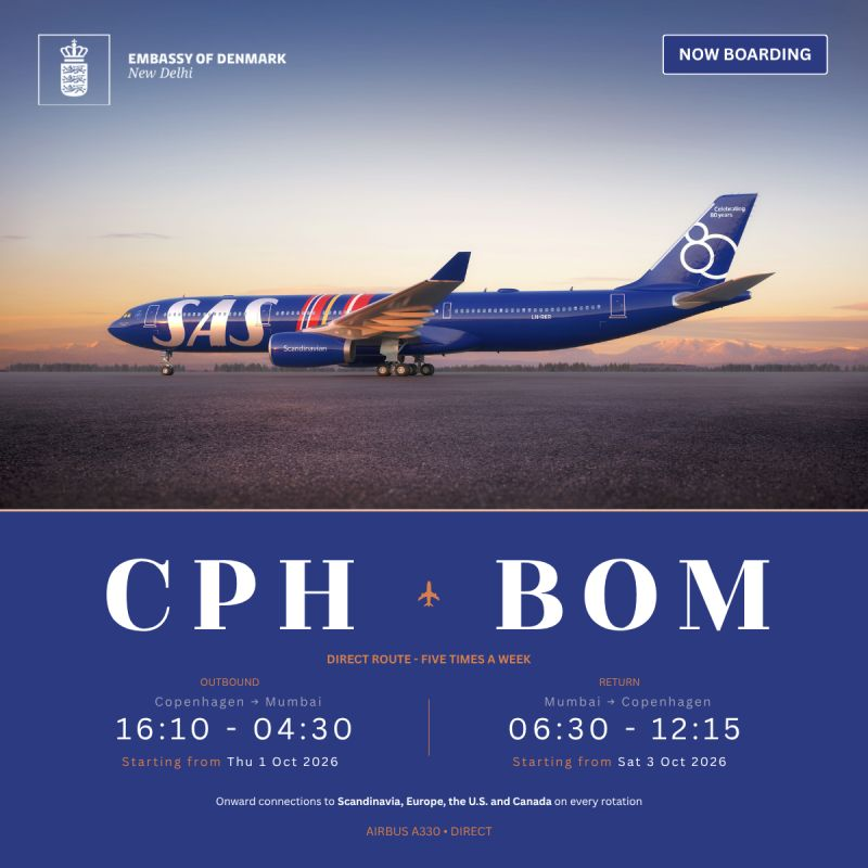 How Travelers Can Book SAS Direct Copenhagen-Mumbai Flights