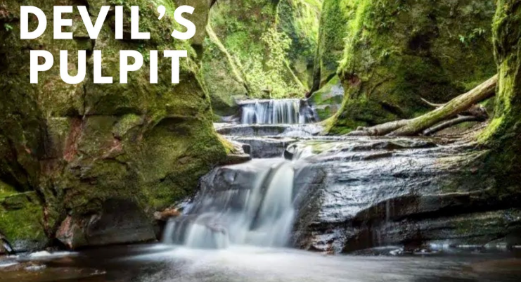 The Devil's Pulpit in Finnich Glen
